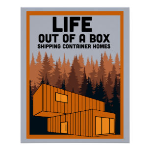 Verzending Container Thuis wonen Perfect Poster