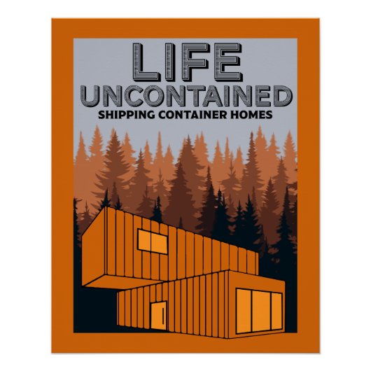 Verzending Container Thuis wonen Perfect Poster (Voorkant)