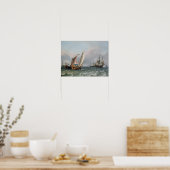 Verzending in een Choppy-Zee Poster (Keuken)