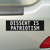 VERZENDING IS PATRIOTISME BUMPERSTICKER (Op auto)