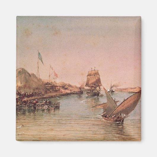 Verzending op het Suezkanaal Magneet (Voorkant)