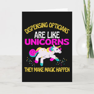 Verzending Opticien Unicorn, Magische Unicorn Kaart