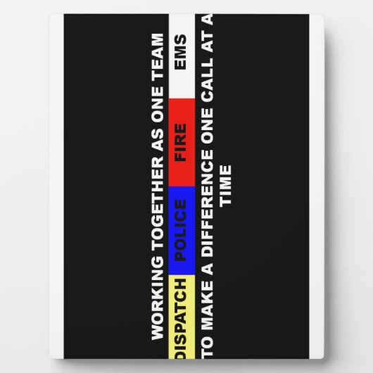 Verzending, politie, vuur, EMS Fotoplaat (Voorkant)