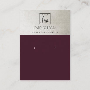 VERZENDING VAN DE LOGO VAN ELEGANT PLUIMWIJN VISITEKAARTJE