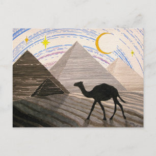 Verzending van de woestijn briefkaart