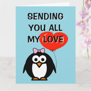 Verzendkaart met alle liefs kaart