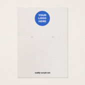 Verzendkaart voor Logo beige oorring toevoegen Visitekaartje (Voorkant)