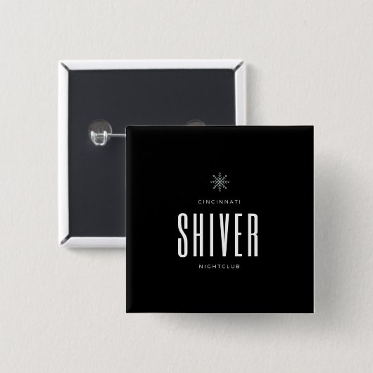 Verzendknop Vierkante Button 5,1 Cm (Voorkant /achterkant)