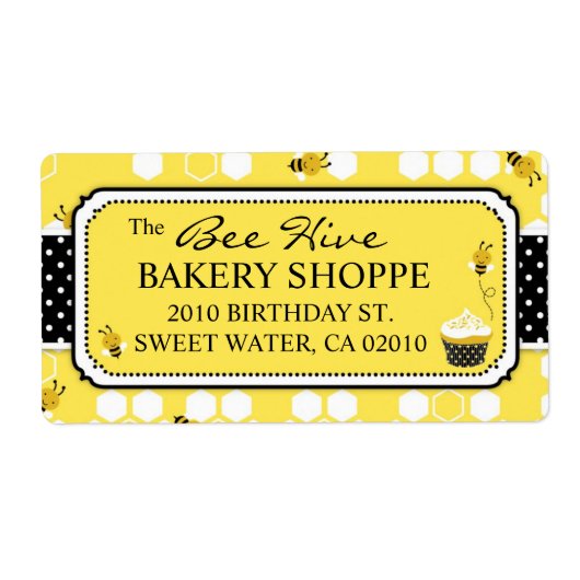 Verzendlabel Bumble Bee Business (Voorkant)