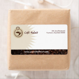 Verzendlabel koffiebar