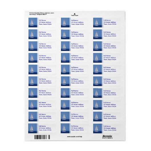 Verzendlabel Sjabloon 1 - Gepersonaliseerd Etiket (Full Sheet)