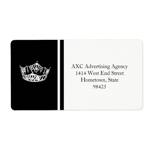 Verzendlabel van de verkiezingskroon (Voorkant)