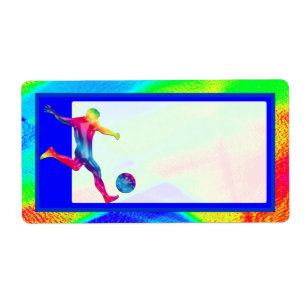 Verzendlabel Voettekst Voetbal