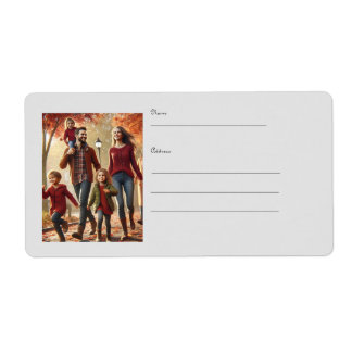 Verzendlabel voor gezin