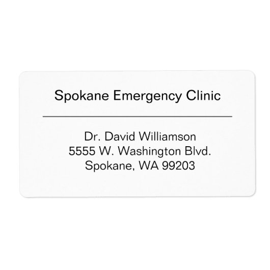 Verzendlabel voor grote bedrijven (Voorkant)