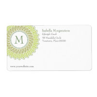 Verzendlabel voor siermonogram