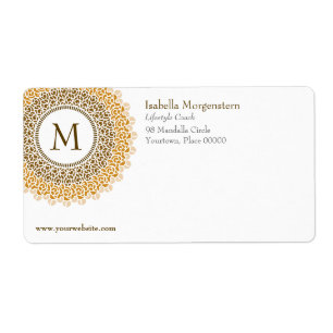 Verzendlabel voor siermonogram