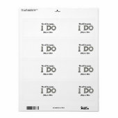 Verzendlabels Bewaar de uitnodiging voor de datum Etiket (Full Sheet)