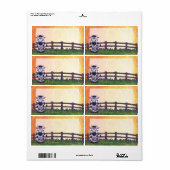 Verzendlabels koe etiket (Full Sheet)