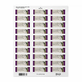 Verzendlabels -  Peacock 6 Etiket (Full Sheet)