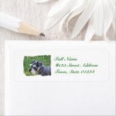 Verzendlabels van Schnauzer Etiket (Insitu)