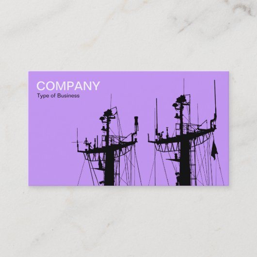 Verzendmasten - Lila Visitekaartje (Voorkant)