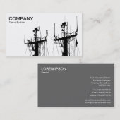 Verzendmasten - wit visitekaartje (Voorkant / Achterkant)