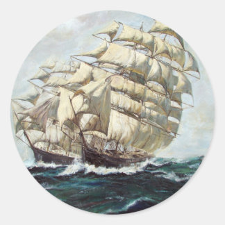 Verzendschepen Ronde Sticker