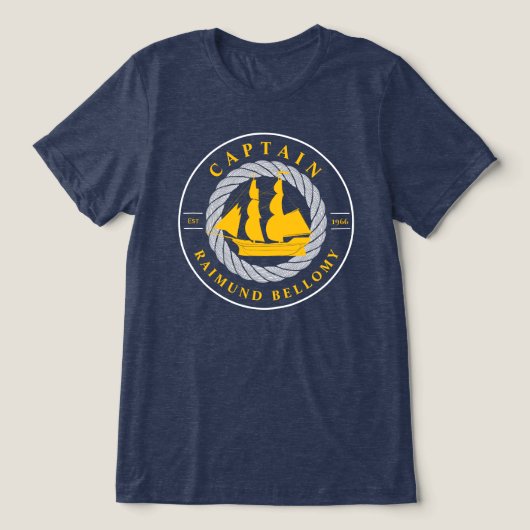 Verzendschip Tri-Blend Shirt (Design voorkant)