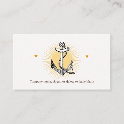  verzendservice met Anchor Visitekaartje (Voorkant)