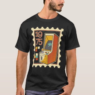 Verzendstempel met computer Game Slot Machine 1975 T-shirt