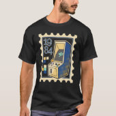 Verzendstempel met computer Game Slot Machine 1984 T-shirt (Voorkant)