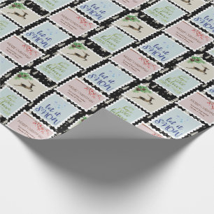 Verzendstempels - Gepersonaliseerde kerstboom Cadeaupapier