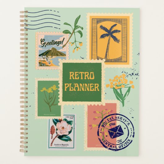 Verzendstempels Retro Planner (Voorkant)