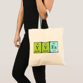 Verzendt periodieke lijstnaam canvas tas (Voorkant (product))