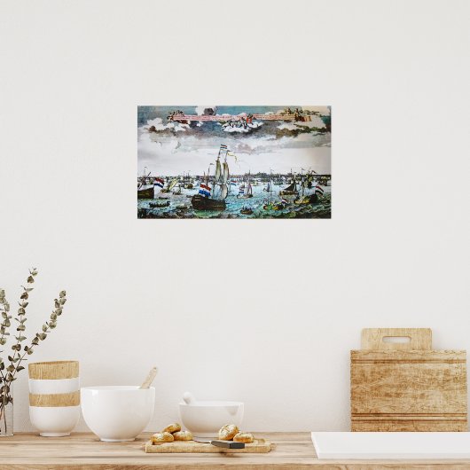  verzendt Poster Amsterdam Sail (Keuken)