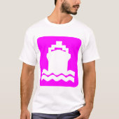 Verzendvorm - magenta t-shirt (Voorkant)