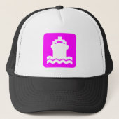 Verzendvorm - magenta trucker pet (Voorkant)