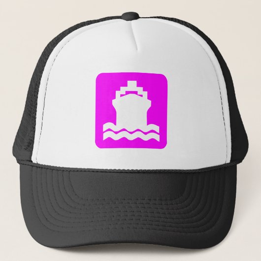 Verzendvorm - magenta trucker pet (Voorkant)