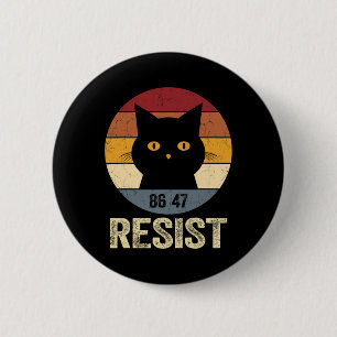 Verzet Anti Trump T-shirt Retro Verzet Anti Trump  Ronde Button 5,7 Cm