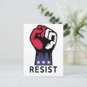 Verzet bestrijdt politieke corruptie briefkaart (Staand voorkant)