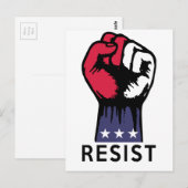 Verzet bestrijdt politieke corruptie briefkaart (Voorkant / Achterkant)