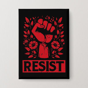 Verzet Hand in het Rood Button