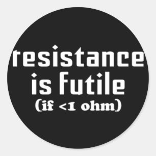 Verzet is nutteloze Sticker