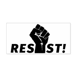 Verzet je met een Vuist Rubberstempel