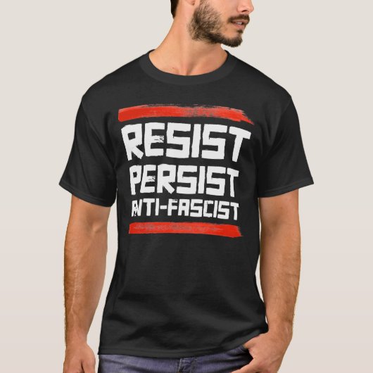 VERZET JE TEGEN ANTI-FASCIST T-SHIRT (Voorkant)