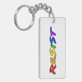 Verzet je tegen Pride! Sleutelhanger (Voorkant Links)