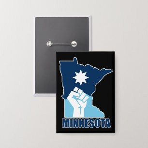 Verzet Minnesota Opgeheven Vuist Button