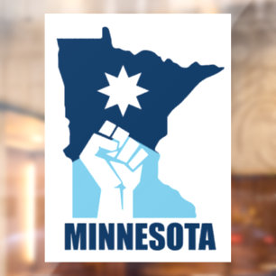 Verzet Minnesota Opgeheven Vuist Raamsticker