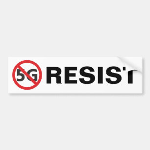 Verzet tegen 5G-bumpersticker Bumpersticker